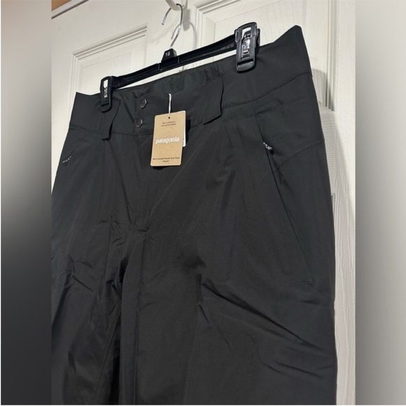Patagonia Men's Small Insulated Powder Town Snow Ski Snowboard Pants Black NWT - Picture 2 of 8